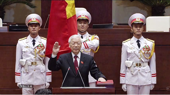 Chủ tịch nước Nguyễn Phú Trọng tuyên thệ nhậm chức - Ảnh 1.