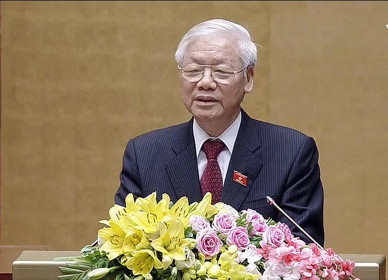 Chủ tịch nước Nguyễn Phú Trọng tuyên thệ nhậm chức - Ảnh 4.