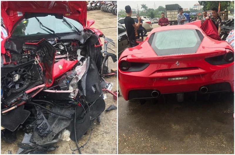     Siêu xe Ferrari 488 GTB của Tuấn Hưng bị tai nạn, ước tính sửa chữa hết khoảng 3 tỷ đồng 