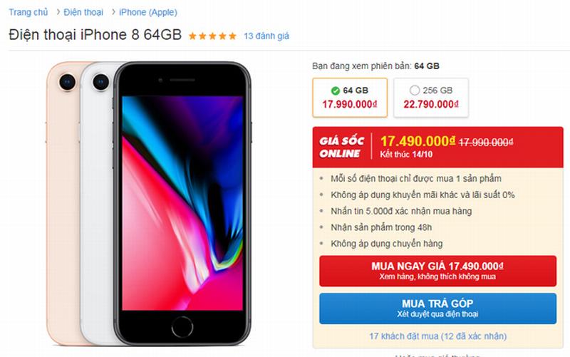 NÓNG: iPhone đồng loạt giảm giá
