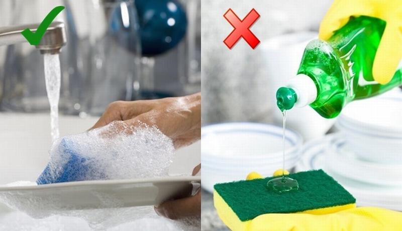 Nước rửa chén sẽ hóa chất độc hại nếu phạm phải 5 sai lầm này
